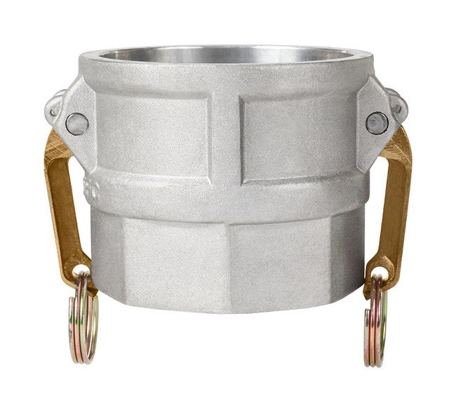 3" Aluminum Type D Female Coupler x Female NPT Cam and Groove Coupling - Image 1