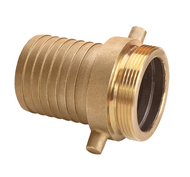 2 Inch Brass Male NPSH Threads Shank Coupling Seal Fast - Image 1