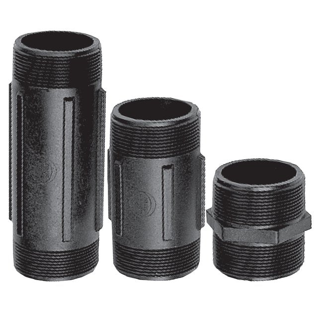 Banjo 3x4 Inch Poly Pipe Nipple Fitting - Image 1