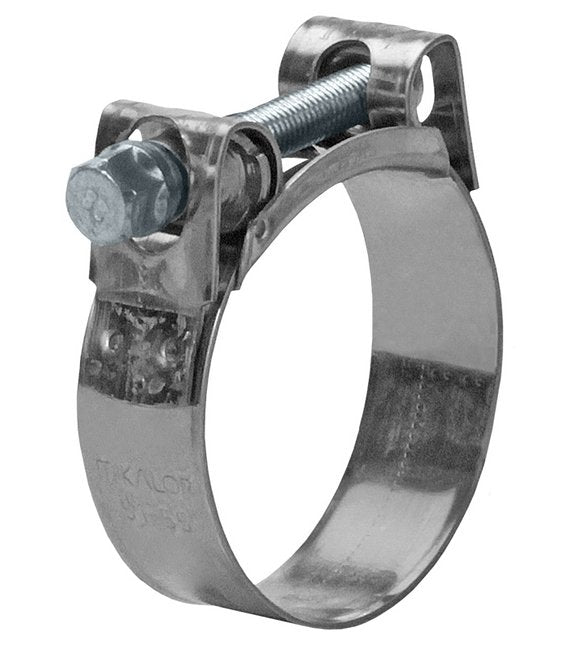 MIKALOR Zinc Plated Carbon Steel One Bolt Hose Clamp - 226 to 239mm - Image 1