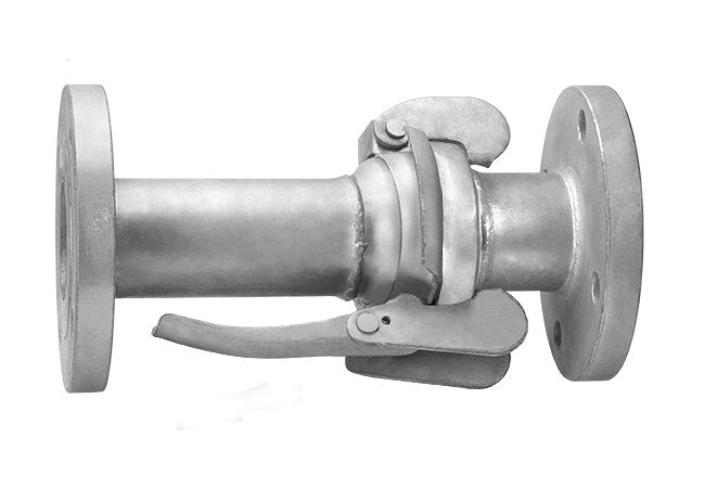 3" Zinc Plated Steel Flanged Bauer Type Coupling Set - Image 1