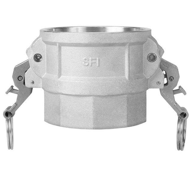 1" Aluminum Self-Locking Type D Cam Groove Coupler, Female NPT - Image 1