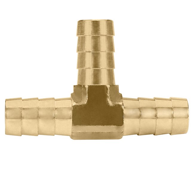 Seal Fast 3/8" Brass Hose Barb Tee Fitting - Image 1