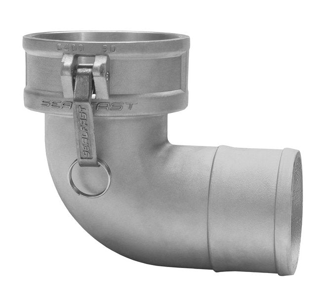 316 SS Type C Female Coupler 90 Degree Elbow Cam & Groove Coupling - Image 1