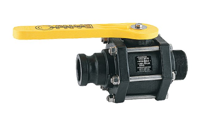 Banjo 2 Inch Six Bolt Polypropylene Ball Valve - Image 1