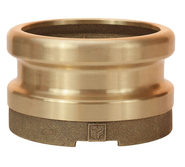 4x4 Brass Top Seal Dual Point Fill Adapter Fitting - Image 1