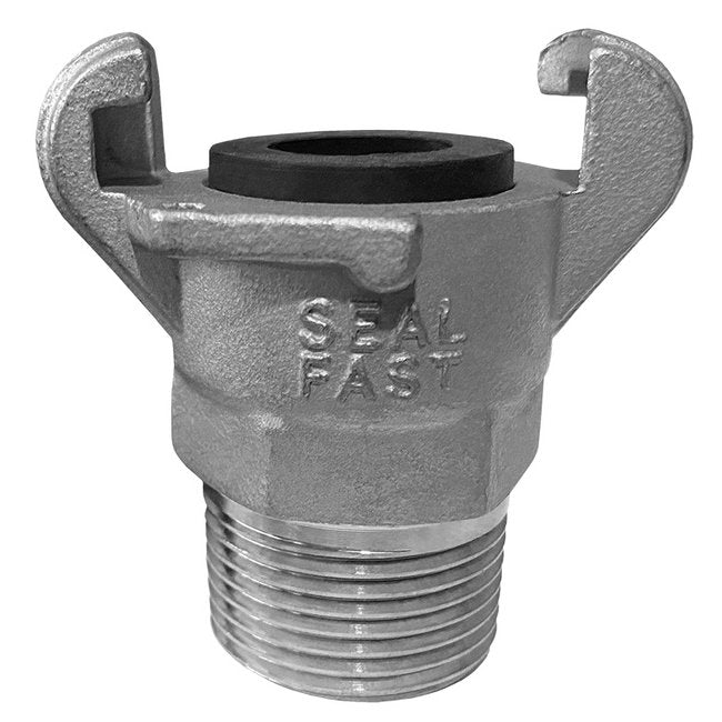 316 Stainless Steel 3/4-Inch Male NPT Hose End Crowfoot Coupling - Image 1