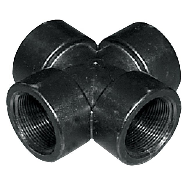 Banjo 2-inch Polypropylene Pipe Cross Fitting - Image 1