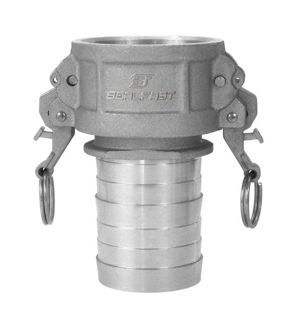 2" Aluminum Type C Female Coupler x Hose Shank Cam & Groove Coupling - Image 1