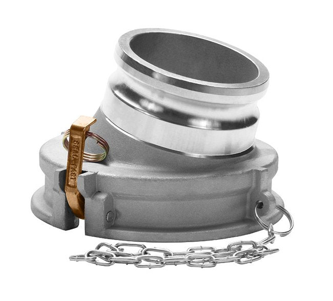 API Fuel Tanker Gravity Drop Adapter - Aluminum Type GA with Brass Handles - Image 1
