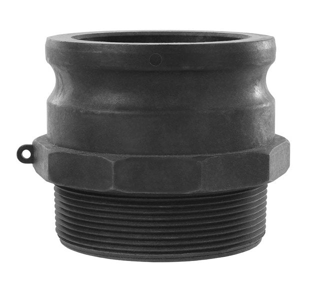 Polypropylene Type F Male Adapter x Male NPT Cam and Groove Coupling - 1.5 in Size - Image 1