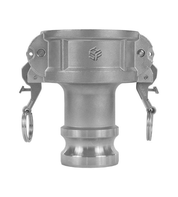 316 Stainless Steel Type DA Self-Locking Cam & Groove Coupling - 3 x 2 in - Image 1
