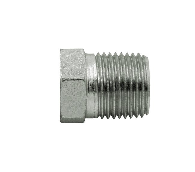 Seal Fast 1.5" T1 NPTF Carbon Steel Male Hex Head Plug - 5406-P - Image 1