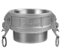 3" 316 Stainless Steel Type B Female Coupler x Male NPT Cam Groove Coupling