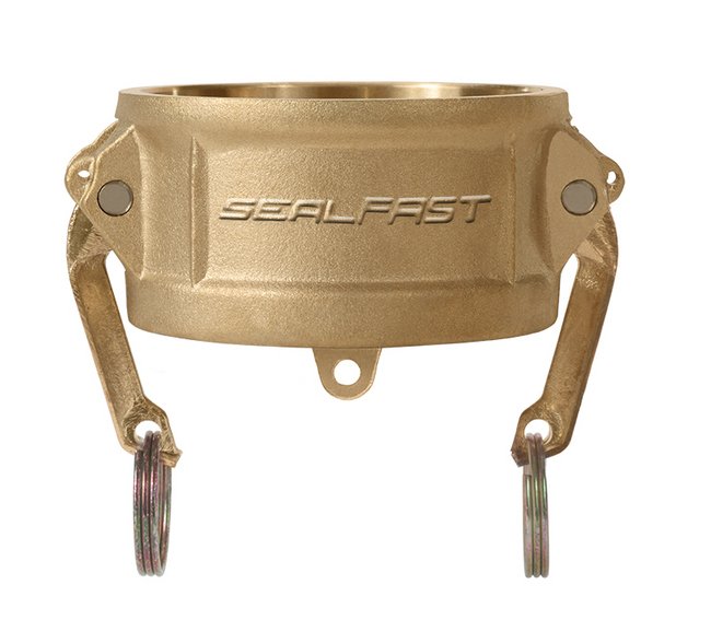 Seal Fast 2in Brass Type DC Coupler Dust Cap with Buna-N Gasket - Image 1