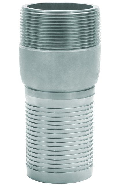 Seal Fast 2 1/2" Zinc Plated Steel NPT Threaded Crimp Combination Nipple - Image 1