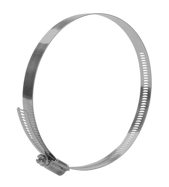 304 Stainless Steel Industrial Hose Clamp, 9/16" Band Width, 3 1/8 x 6" - Image 1