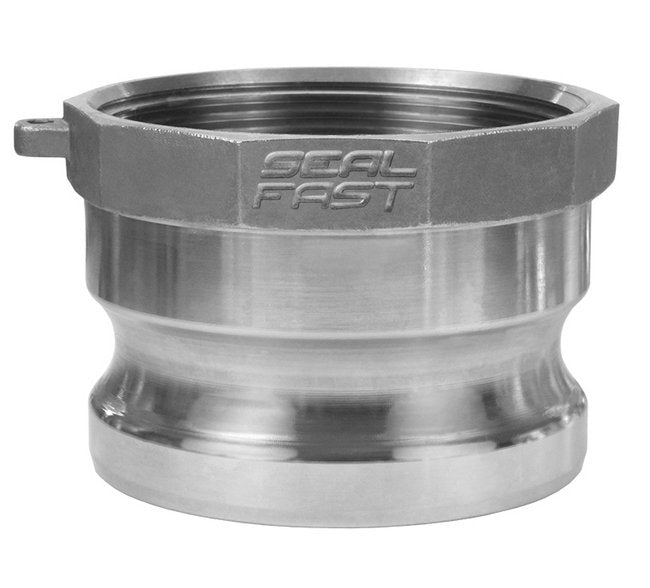 316 Stainless Steel 2 1/2" Female NPT x Male Adapter Cam & Groove Coupling - Image 1