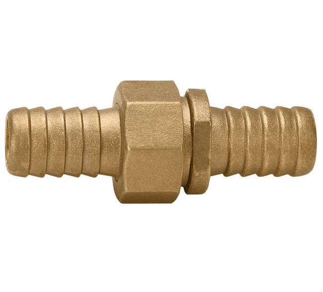 Brass Male x Female NPSH Short Shank Hose Nipple Set, 1/2 x 3/4 in - Image 1