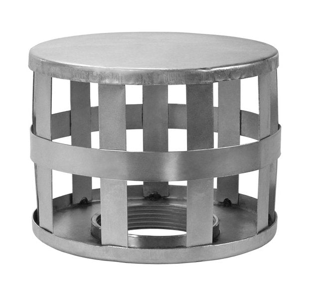 Seal Fast 10 Inch Square Hole Steel Strainer with Zinc Plating - Image 1
