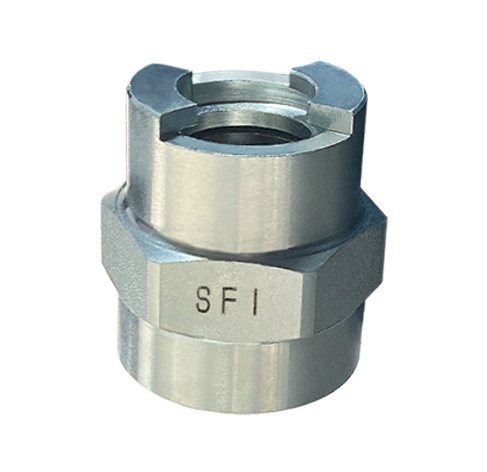 SF Lock Female Head Female Threaded Couplers 1/2in Zinc Plated Iron - Image 1