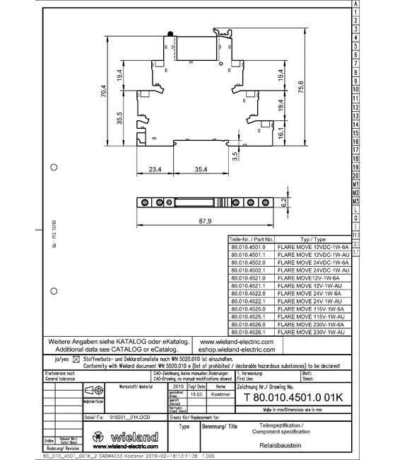 Wieland 24VDC Solid State Relay Module - Image 2