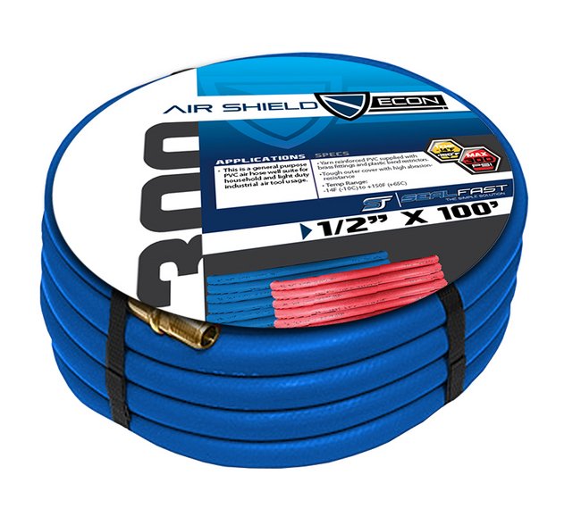 Seal Fast 1/4 in Air Shield Blue Pneumatic Industrial Hose Assembly - Image 1