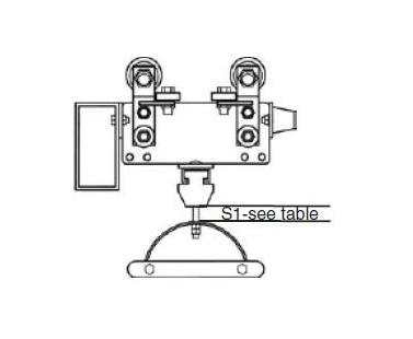 Series 250 I Beam Tow Trolley for Round Cable - Image 1