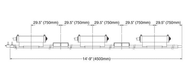 Safelec 2 Power Interrupting Section with Splice - Aluminum / Stainless Steel Bar - Image 2
