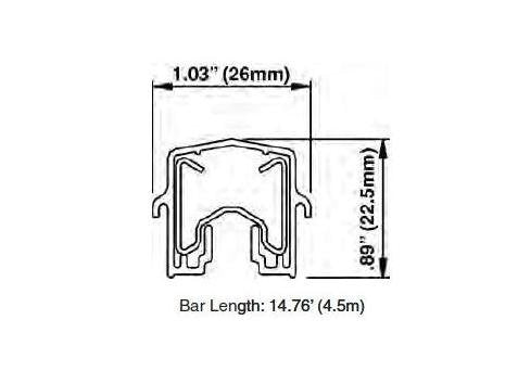 Galvanized Steel Conductor Bars with Splice Installed - Safelec 2 Series - Image 2