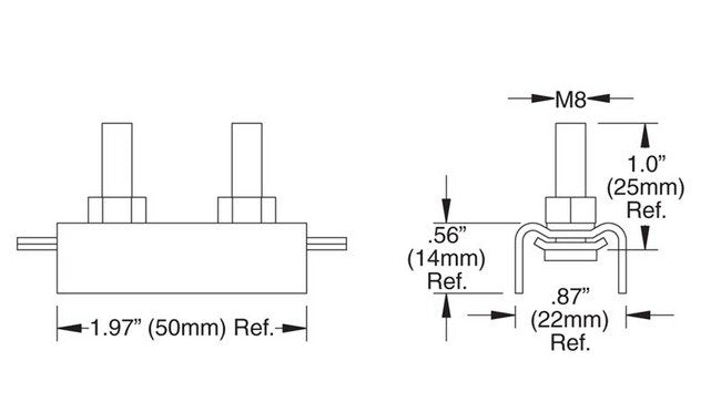 Copper Splice Joints for SAFELEC 2 Conductor Bar - Image 2