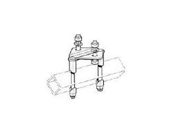 Square Festoon System Track Hanger - Standard Duty - Image 1