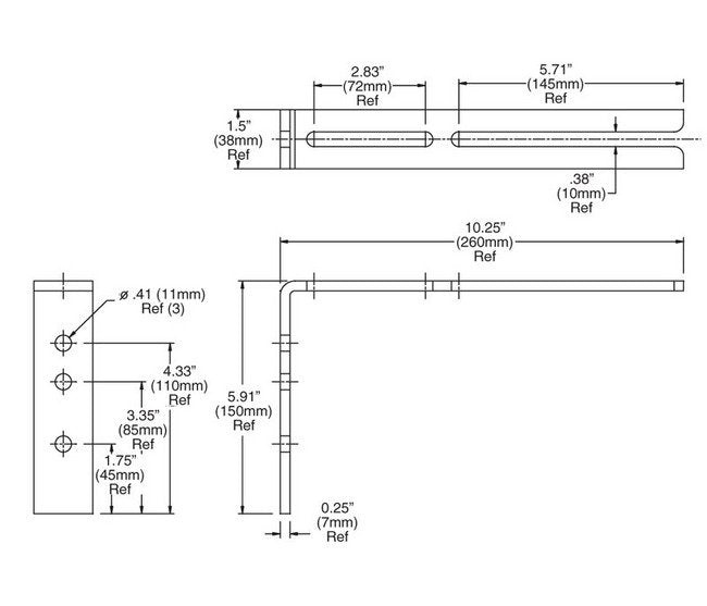 SAFELEC 2 Conductor Bar Web Brackets - Image 2
