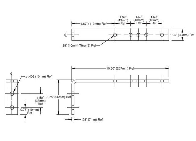 SAFELEC 2 Conductor Bar Web Brackets - Image 2