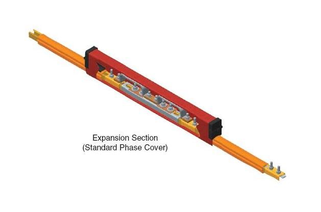 Copper Bar Expansion Section with Splice Installed - Image 1