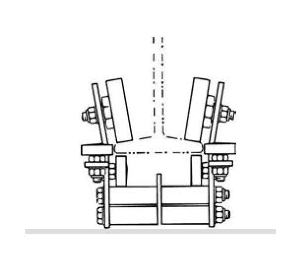 Series 550 Heavy Duty I Beam Running Gear for S Beam Cranes - Image 1