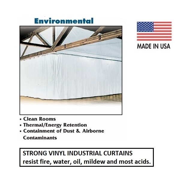 Industrial Environmental Curtain System - 12ft Height, 4ft Curve Width - Image 1