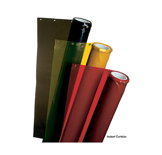 Green Vinyl Welding Curtain Roll - 25 yd Length - Image 1