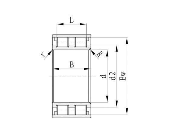 RNN Double Row Full Complement Cylindrical Roller Bearings without Outer Ring - Image 2