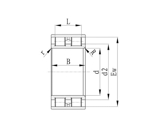 RNN Double Row Full Complement Cylindrical Roller Bearings without Outer Ring - Image 2