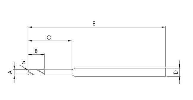 Diamond-Coated 4-Flute Corner Radius End Mill - Graphite & Composite Materials - Image 2