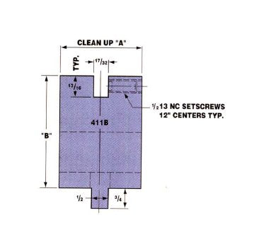 Heavy-Duty Conventional Die Holder for Press Brake Three Way and 4-Way Dies - Image 1