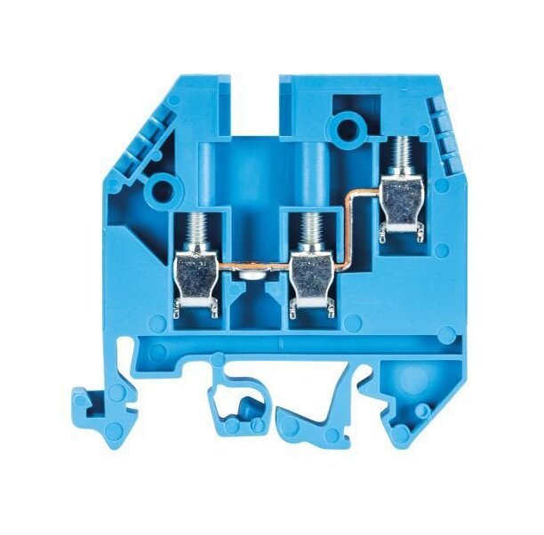 Wieland Duo-Modular Terminal Block - Blue, 3 Clamp Positions, WK 4/D1/2U/V0 - Image 2
