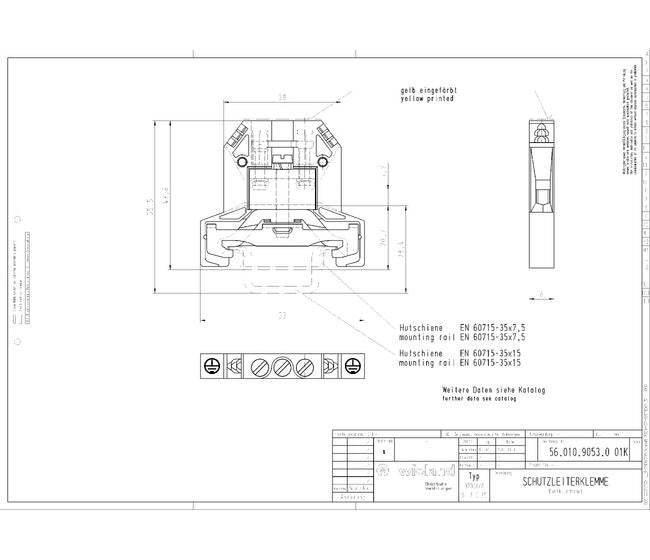 Wieland 9700 Earth Terminal Block - Image 2