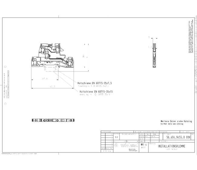 Wieland WKI 4 N-D-SL/V0 DIN Rail Terminal Block - Image 3