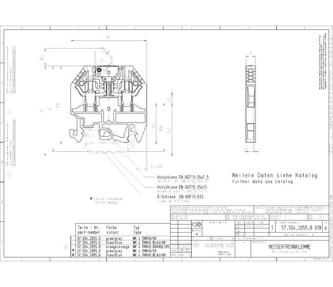 Wieland WK 4 Knife Disconnect Terminal Block - Image 3