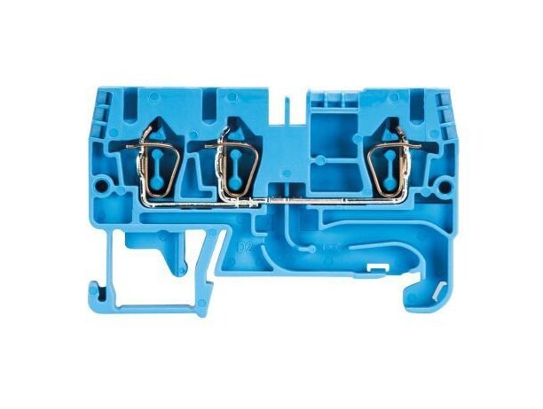 Wieland WKFN 2 Duo-Modular Terminal Block - Blue (3 Clamp Positions) - Image 2