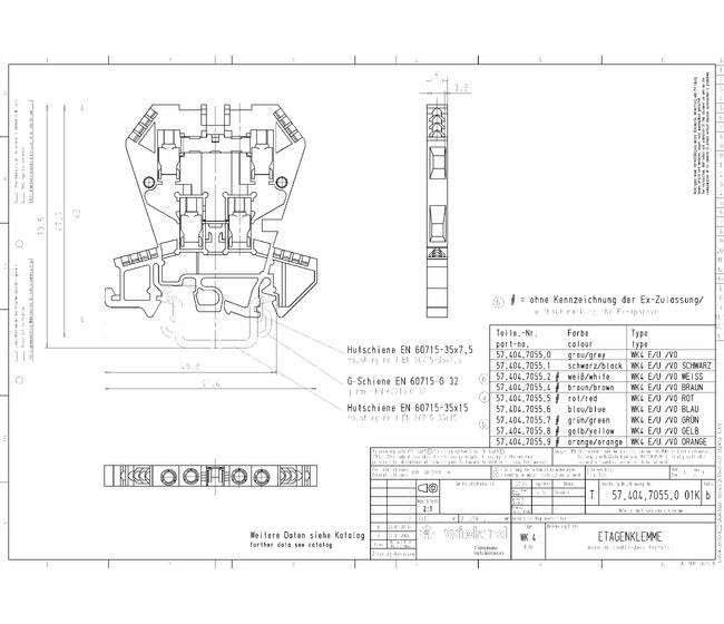 Wieland WK 4E/U/V0 Multi-Tier Terminal Block - Image 2