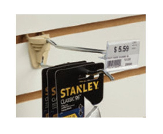 Speedy-Back Metal Peg Hook with Scan Hook - 6" Stem Length, Gray - Image 4