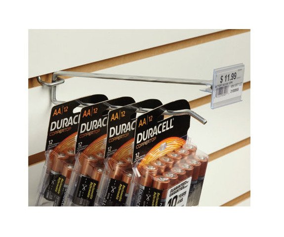 Heavy-Duty All-Wire Pegboard Hook with Scan Hook - 0.212" Wire Diameter, 10" Stem Length - Image 3
